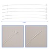 Perco 7 Inch Clear Transparent Hang Tag Snap Lock Pins