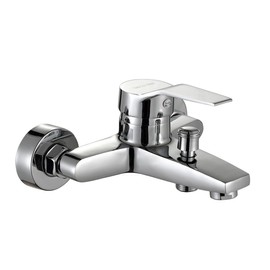 Bath Shower Mixer Tap Modern Bath Taps Shower Tap Bath Mixer Tap Bathroom Tub Filler Chrome Solid Brass for Bathtub and Shower (Bath tap with Shower Set)