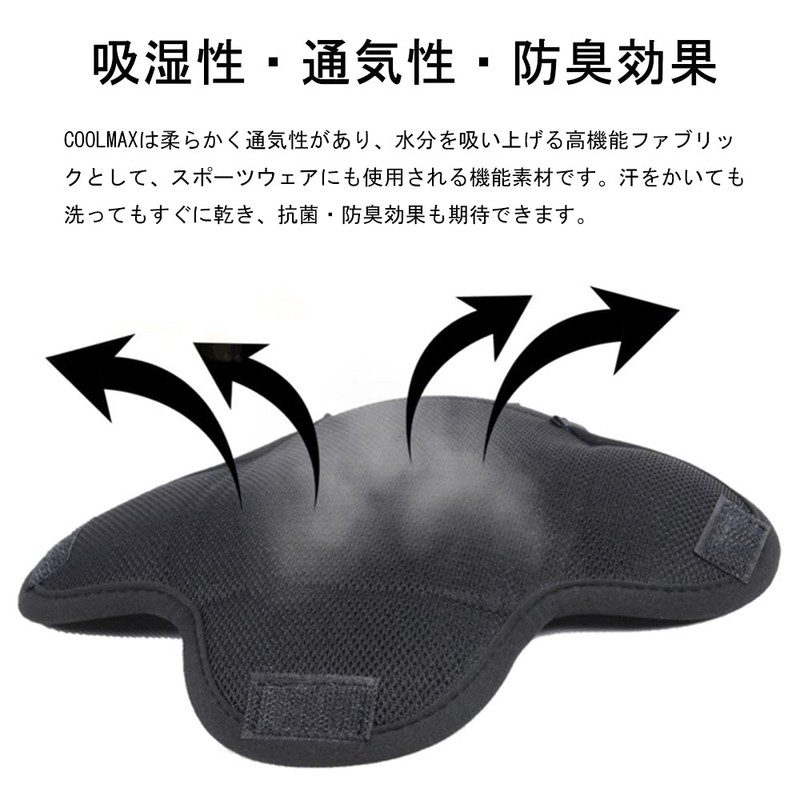 YFFSFDC Helmet Inner Liner Pad, COOLMAX Material, Sweat Absorbent, Quick