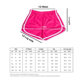 Cameway Paquete de 2 pantalones cortos deportivos de algodón para mujer, para correr, gimnasio, yoga, verano, danza (EE. UU., Alfa, Grande, Regular, Corto, Rojo rosa)