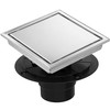 6 Inch Square Shower Floor Drain, Shower Drain Kit with