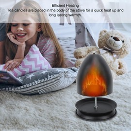 Candle Heater, Teapot Warmer Iron Efficient Multifunctional Heating Candle Stove Tea Light Metal Radiator Tea Light Candle Holder for Home, Bedroom, Study, Office, Living Room
