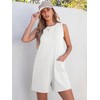 ANRABESS Womens Romper Casual Loose Sleeveless 2025 Summer One Piece