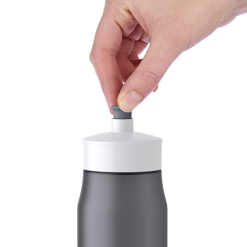 Emsa GmbH 518086 Squeeze Bottle 0, 6l Anthracite PE –