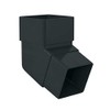 Anthracite Grey Square Downpipe 112.5 Degree Offset Bend, Freeflow Water