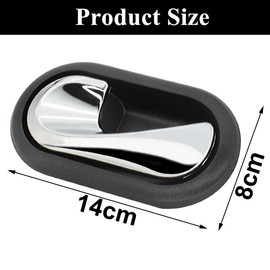 Ruolin Door Handle Interior Door Car Door Handle Interior Door Handles Replacement Kit Compatible with Renault Dacia Logan Duster Dokker Lodgy Sandero, Left
