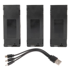 3PCS Drone Battery 2600MAH 3.7V Rechargeable Quadcopter Drone Lithium Battery for E88max E99max