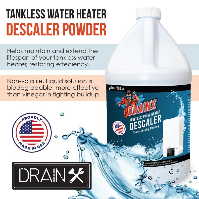 DrainX Tankless Water Heater Descaling Solution | Highly Effective Descaler