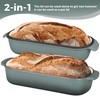 EDGING CASTING Enameled Cast Iron Loaf Pan with Lid, Bread