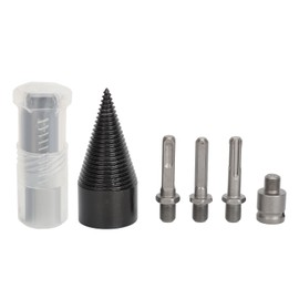 5Pcs Firewood Log Splitter Drill Bit Steel Wood Splitting Logs Bits Removable Steel Drill Bit 45mm