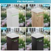SIEDiNLAR 4x4 Post Caps White 12 Pack, Deck Post Covers
