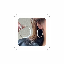 Andelaisi Boho Exaggerate Circle Earrings Vintage Big Circle Hoop Earrings White Hollow Circle Earrings Resin Circle Statement Earrings Jewelry for Women