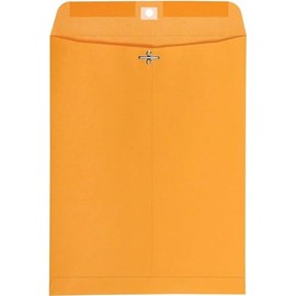 Catalog Envelopes (Open End), Brown Kraft, 28 Pound. 500 Per Pack. (Clasp, 12"x15.5)