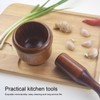 Wooden Grinding Bowl Household Kitchen Manual Garlic Ginger Spices Grinder