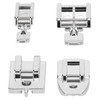 4Pcs Zipper Presser Foot Parallel Grooves Easy Operation Edge Design