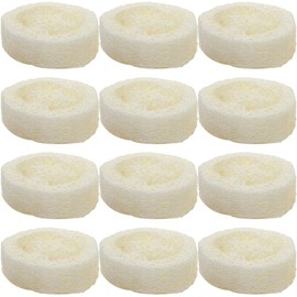 Ipetboom Esponjas de Lufa Naturales para Baño 20 Piezas, Base de Jabón y Exfoliante Corporal, Almohadilla de Lufa Color Claro 1.25 Cm de Grosor, para Cuidado y Limpieza Corporal