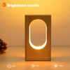 AIEHOUSE LED Wood Desk Ambience Light, Bedroom Bedside Night Light,