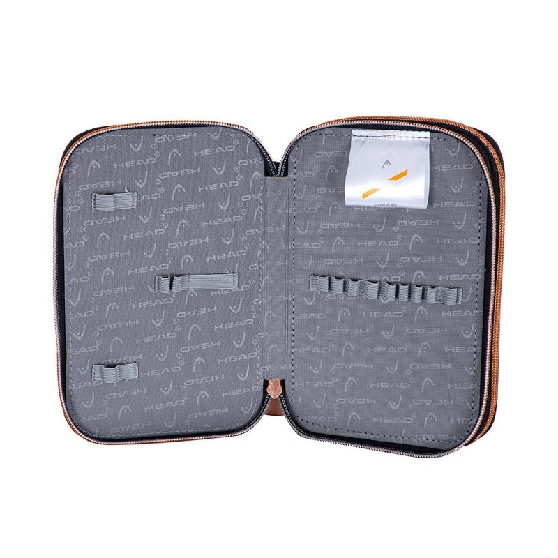 HEAD 503023036 Classy Gold Pencil Case, Black