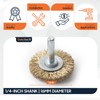 Brass-Coated Wire Brush Set – Wheel, Cup & End Brushes