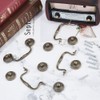 SUPERFINDINGS 4 Sets 3.6inch Vintage Bail Pull Handles Antique Bronze