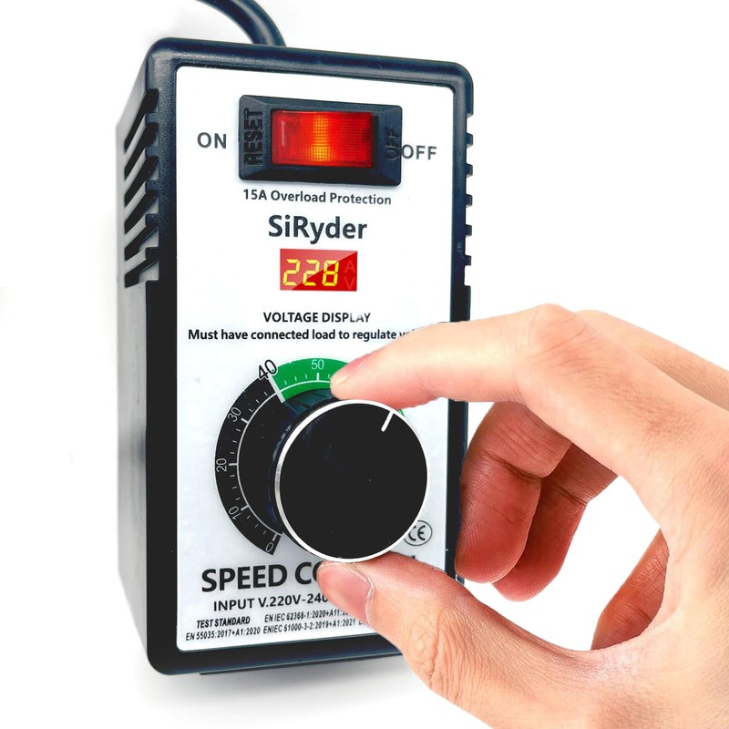 SiRyder Speed Controller 230 V, 15 A 4000 W Motor