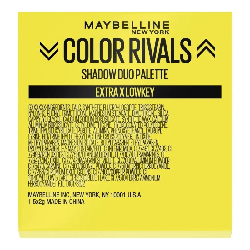 Sombras De Ojos Maybelline Color Rivals Sombra Lowk