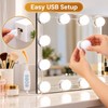Detachable LED Makeup Mirror Lights – USB-Powered Hollywood Vanity Bulbs