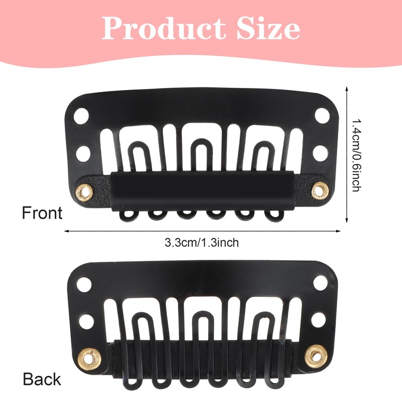 30 Pcs Small Wig Clips for Hair Extensions, U Shape