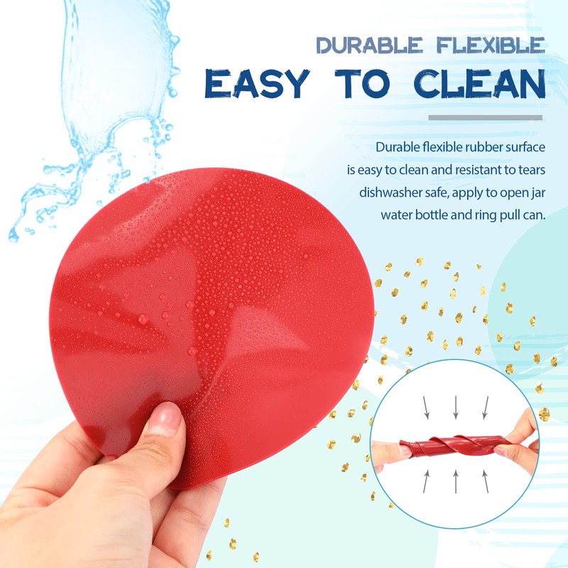 Chuangdi 8 Pcs Jar Opener Rubber Jar Gripper Pads 5''