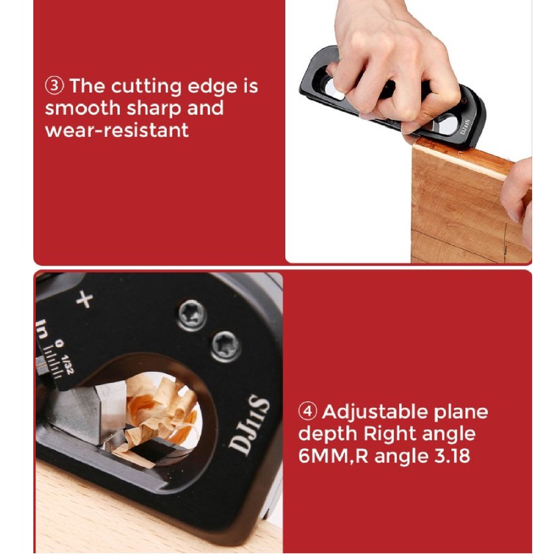Chamfer Plane Double Edge Angler Quick Edge Trimming Corner Flattening