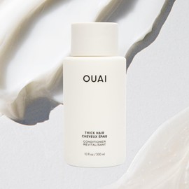 OUAI Thick Hair Conditioner Travel Size - Moisturising Conditioner for Dry, Frizzy Hair - Keratin, Marshmallow Root, Shea Butter and Avocado Oil - Paraben, Phthalate and Sulfate Free Hair Care - 89ml