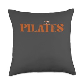 Cute Pilates Reformer Pilates Reformed Vintage Orange Throw Pillow