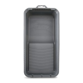Axus Decor Captain Chunk Tray (Onyx Series) Paint Roller Tray, 0.5 L Plastic Paint Tray,Brush Comb & Pouring Corners Fits Roller Sleeves For Professional Painter's Black- Holds 5"/125mm rollers