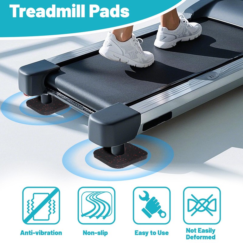 Chiligent Treadmill Pads, 6 PCS Exercise Equipment Mat with High