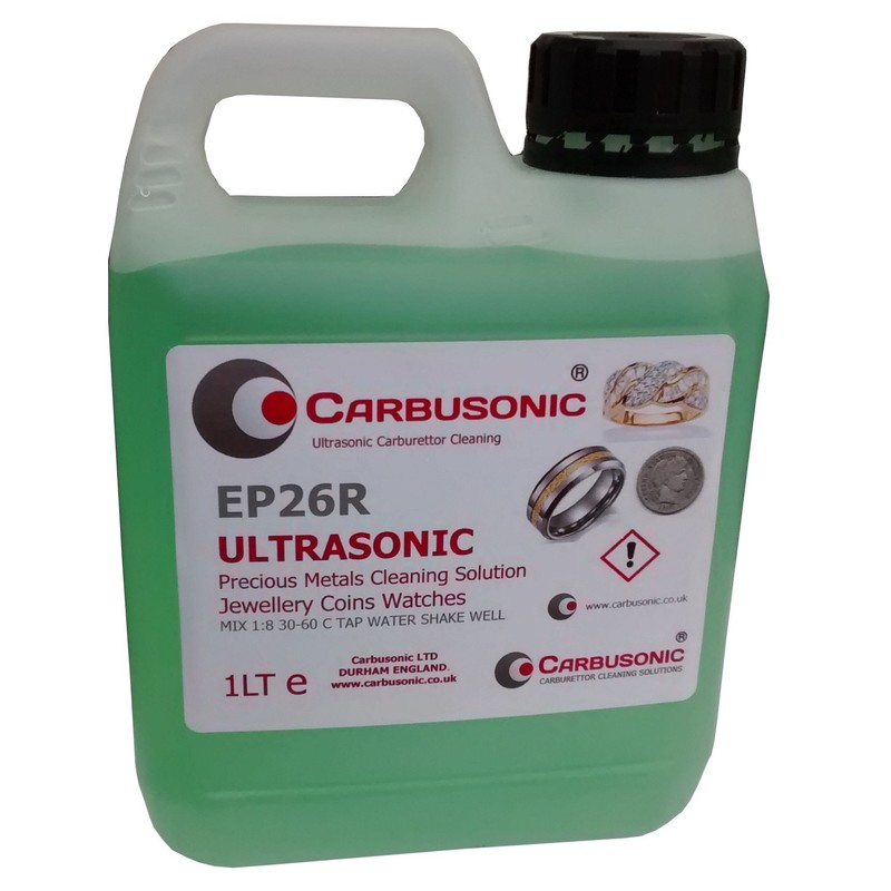 Ultrasonic Cleaning Solution Fluid 1LT Jewellery, Coins, Watches, for use