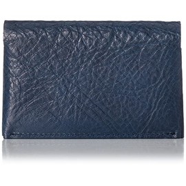 Ultima Tokyo No11421 Men's Business Card Holder, Genuine Leather, Italian Leather, Vegetable Tannin, Unlined, navy/natural