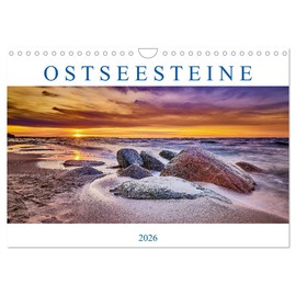 Ostseesteine (Wandkalender 2026 DIN A4 quer), CALVENDO Monatskalender