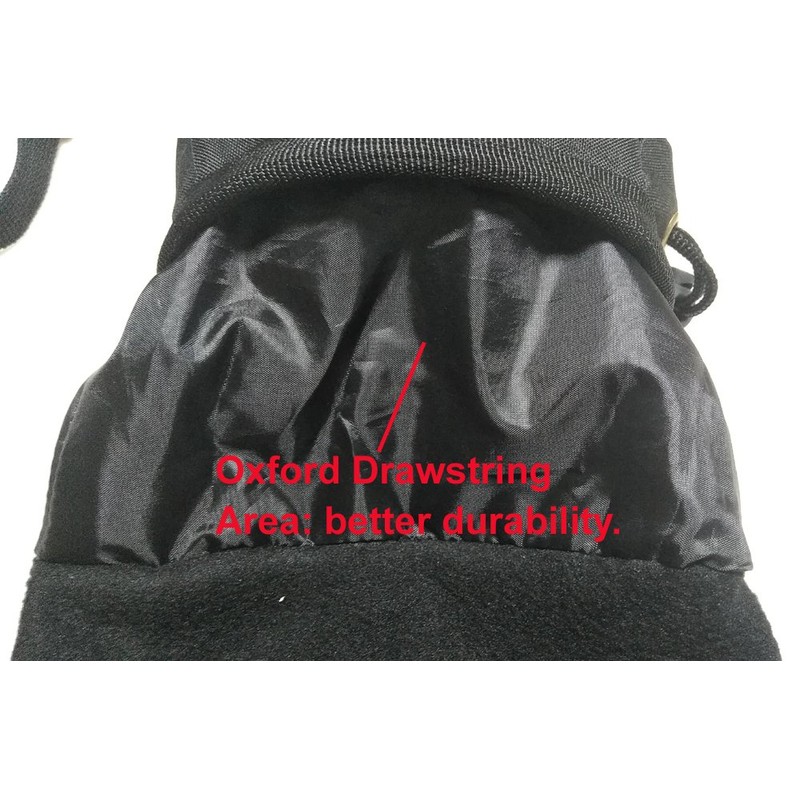 Rock Climbing Chalk Bags with Belt Zipper Pocket and Adjustable