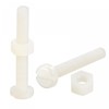 sourcing map 20 Pairs Nylon Screw Nut Assortment, M5x35mm Slotted