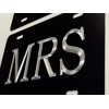 Diamond Etched Products Mr & Mrs Car Tag Set of