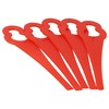 vhbw 10 x Replacement Blades Compatible with Einhell RG-CT 18/1