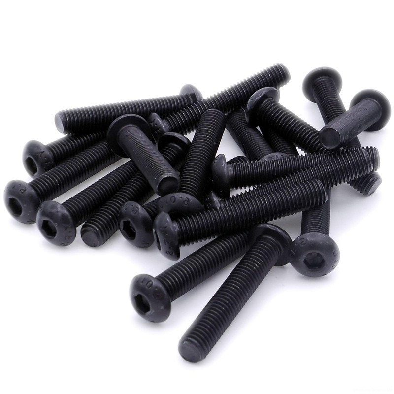 M12 (12mm x 25mm) Hex Socket Button Machine Screw (Bolt)