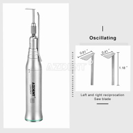AZDENT Dental Micro Saw Surgical Handpiece 4:1 Reduction Reciprocating Bone Cutter - Oscillating,left and right reciprocation