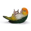 Ovia H23158 Button Parrot Pen Holder Doll Figurine 4.7 x