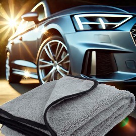 CarrOk Toalla Secado de Microfibra Grande 90 X 60 cm Extra Suave No Raya el Auto o Moto para Lavado o Secado Automotriz