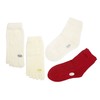 Seikatsu Silk 4-Pair Set Cold Socks (2nd Wool), Silk, Wool,