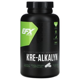 EFX Sports EFXSports EFX Sports Cre-Alkaline 120 Vegetarian Capsules 750mg supplement per capsule, 1 / EFX Sports EFX스포츠 이펙스 스포츠 크레-알칼린 120 식물성 캡슐 캡슐당 750mg 보충제, 1