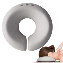 XNSHUN Face Cushion for Massage, U-Shaped Hole Cushion Massage Headrest, Pillow with Hole Massage Bed Headrest, Massage Headrest for Salons, Desks, Tables (Grey)