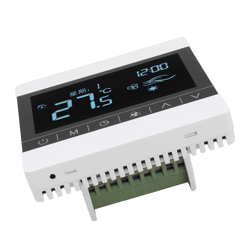 AC220V Touch Screen Thermostat WallHanging Stove Temperature Controller for Water/Floor