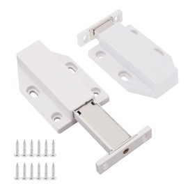 HOJLKLD Magnetic Push Latch, 2 Pack Heavy Duty Push to Open Magnetic Touch Latches for Large Doors Drawer Cabinet Cupboard
